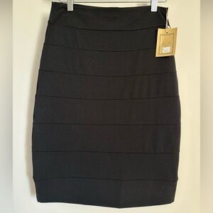 Blue Sky Classic Black Pencil Skirt